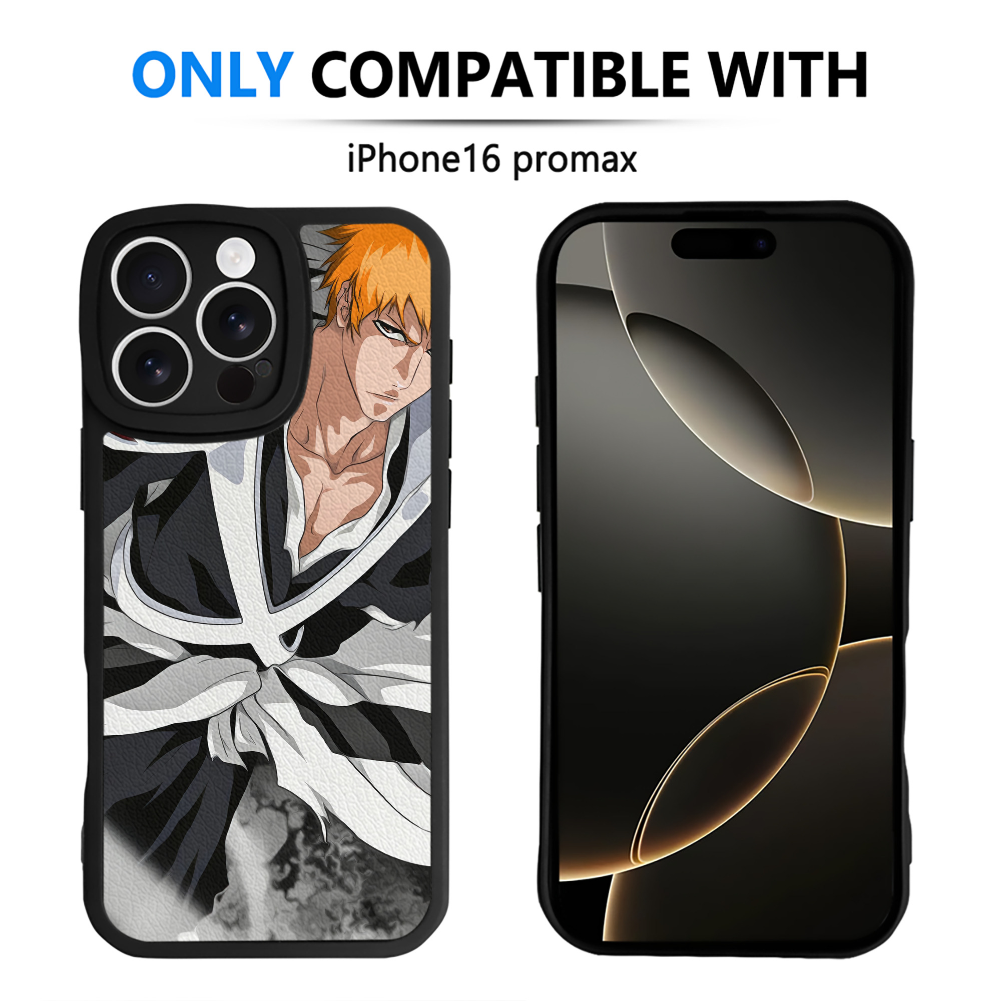 （画像用） ブリーチ BLEACH 【iPhone 16シリーズ対応】シリコンスマホケース（レザー調） 材質：シリコン